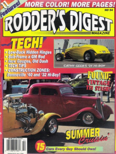 RODDER'S DIGEST 1993 AUG - BUDGET HIDDEN HINGES, NEW GAUGES - OLD FACES